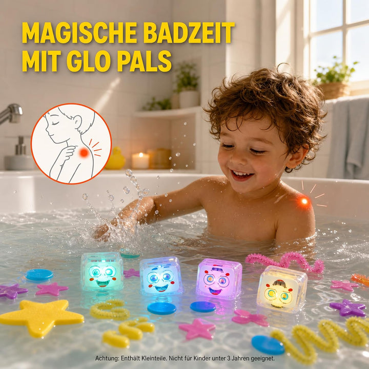 Glo Pals 4 leuchtende Würfel für EIN einzigartiges sensorisches Erlebnis und Magische Lichtshow für