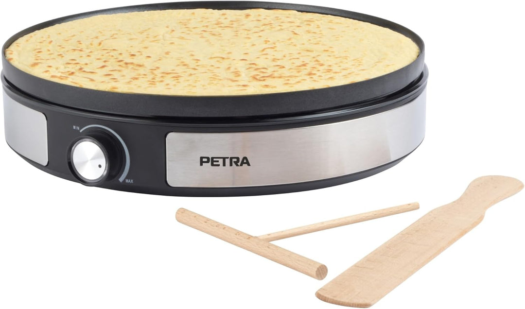 Petra 2-in-1-Crêpes-Maschine – Pfannkuchenmaschine, 1 grossen Crêpe oder 7 Mini-Pfannkuchen herstell