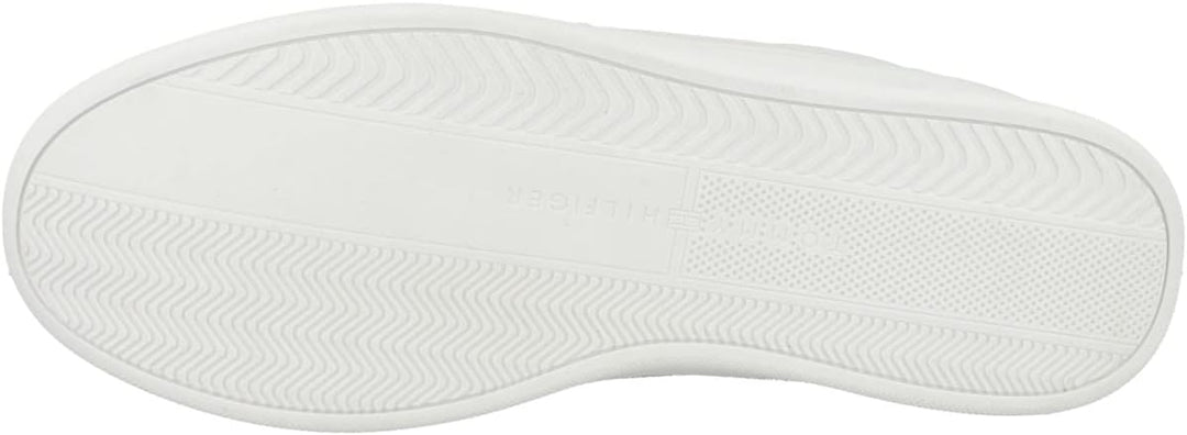 Tommy Hilfiger Herren Cupsole Sneaker Elevated Cupsole Leather Mix Schuhe 42 EU Weiss, 42 EU Wei