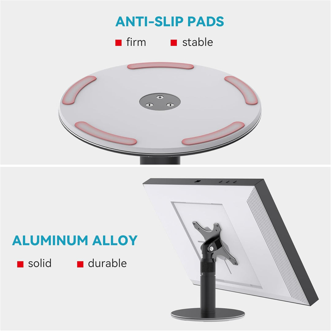 Premium Swivel & Tilt Stand for Show 15/21, Matte Black Aircraft-Grade Aluminum Ajustable Show 15 St