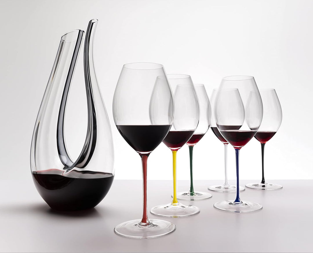 Riedel Fatto A Mano Old World Syrah Weinglas, Blau Syrah Blau, Syrah Blau