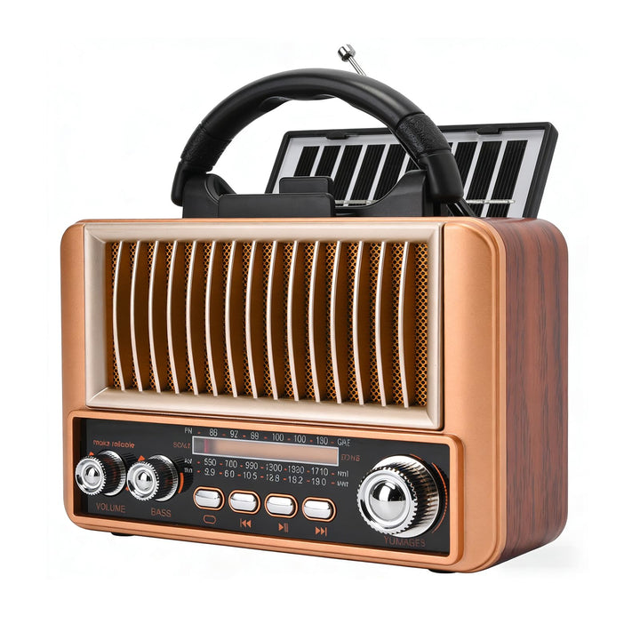 Retro Radio, Nostalgie Radio Mit Bluetooth, Kofferradio Unterstützt USB/Tf-Karte Funktion, Vintage R