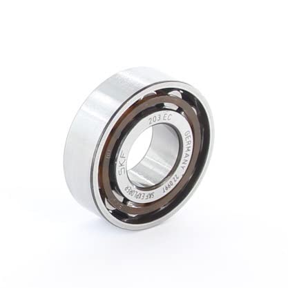 SKF N N 203 ECP Radialrollenlager, Zylinderförmig, 17 ID, Stahl