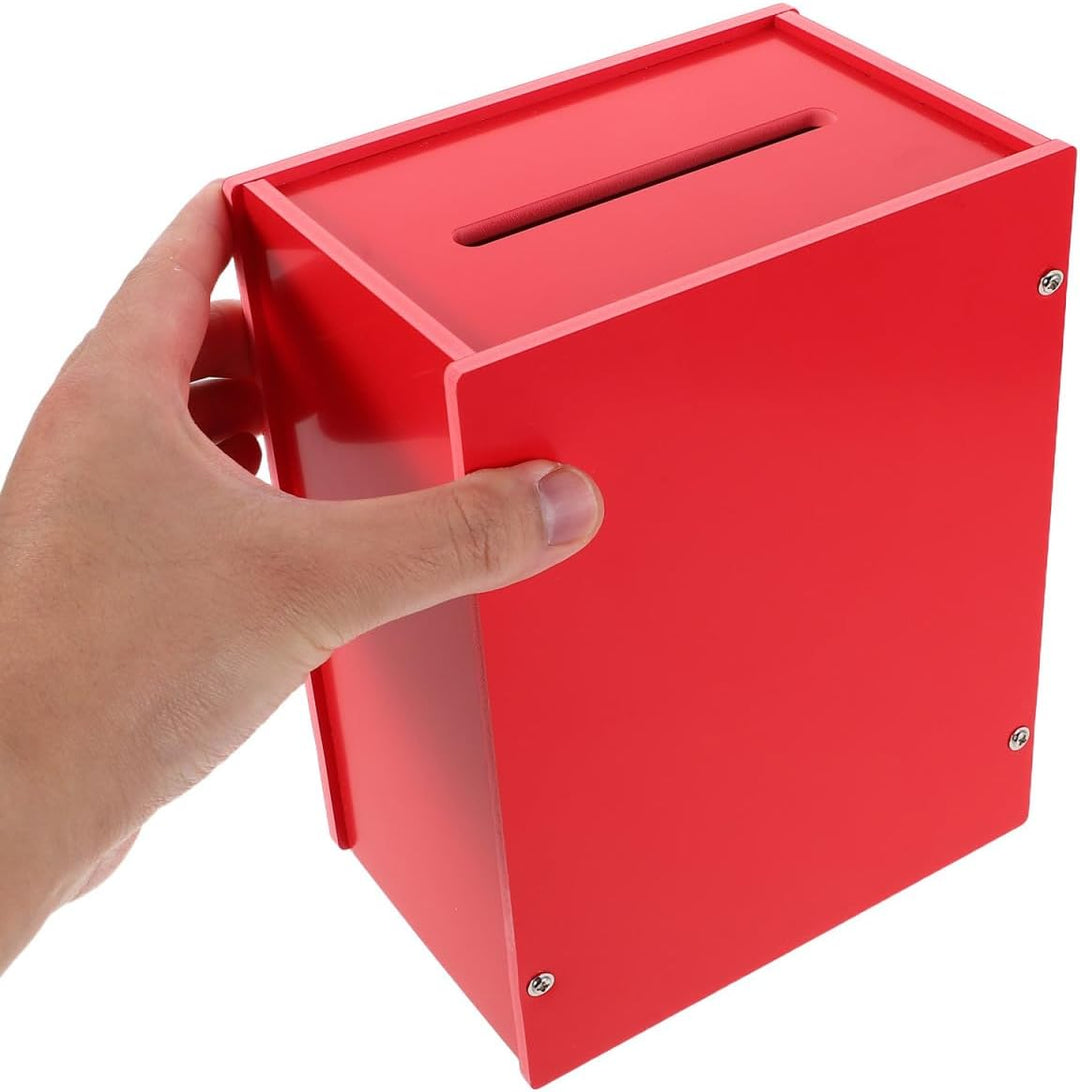 SEWACC Multifunktionale Vorschlagsbox Pvc 15x11x20cm Verschliessbar mit Schloss für Abstimmungen und