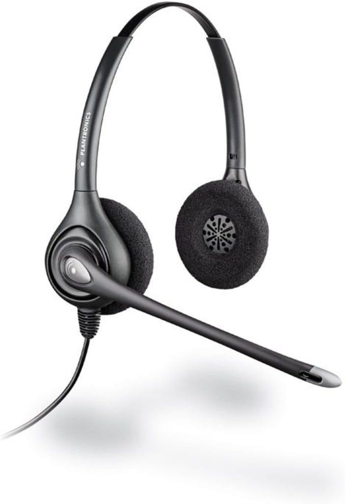 Plantronics 36834-41 SupraPlus Wideband Binaural QD Kopfhörer, Silber