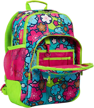 Totto Mochila Escolar, Grande Infantil, Incluye Neceser Mochilas Kinder-Rucksack, 44 cm, 20 liters,