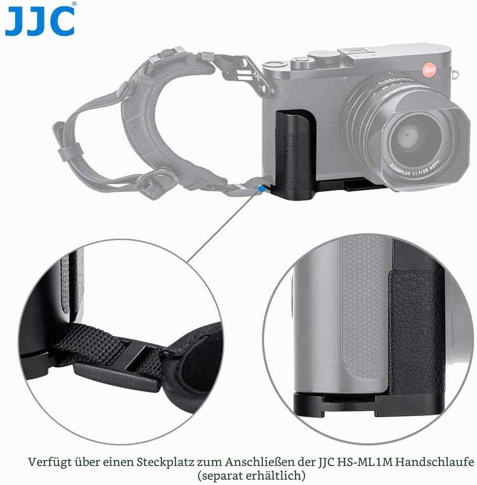 JJC Arca-Typ Kamera Handgriff für Leica Q2 Vollbild-Kompaktkamera Ersetzt Leica 19540 Hand-Griff Ver