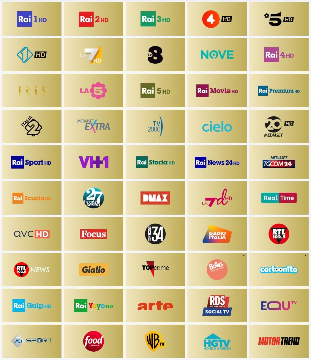 CAM Modul Tivusat 4K + aktivierte Karte Smartcard CI+ Digiquest TVSAT Italia