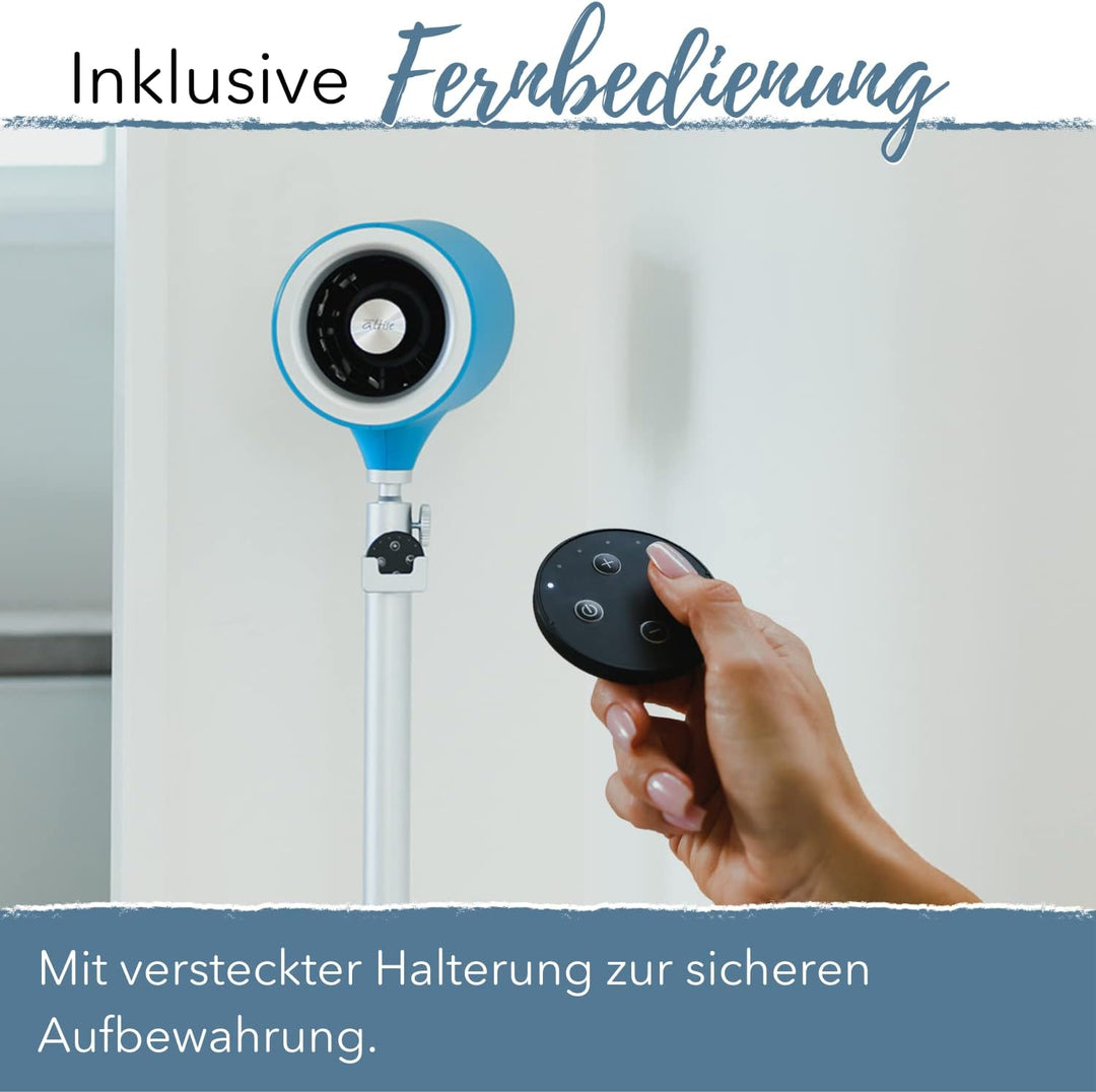 Everdure JET Ventilator inkl. Fernbedienung Farbe Blau I Standventilator mit patentierter Jet-Air Te
