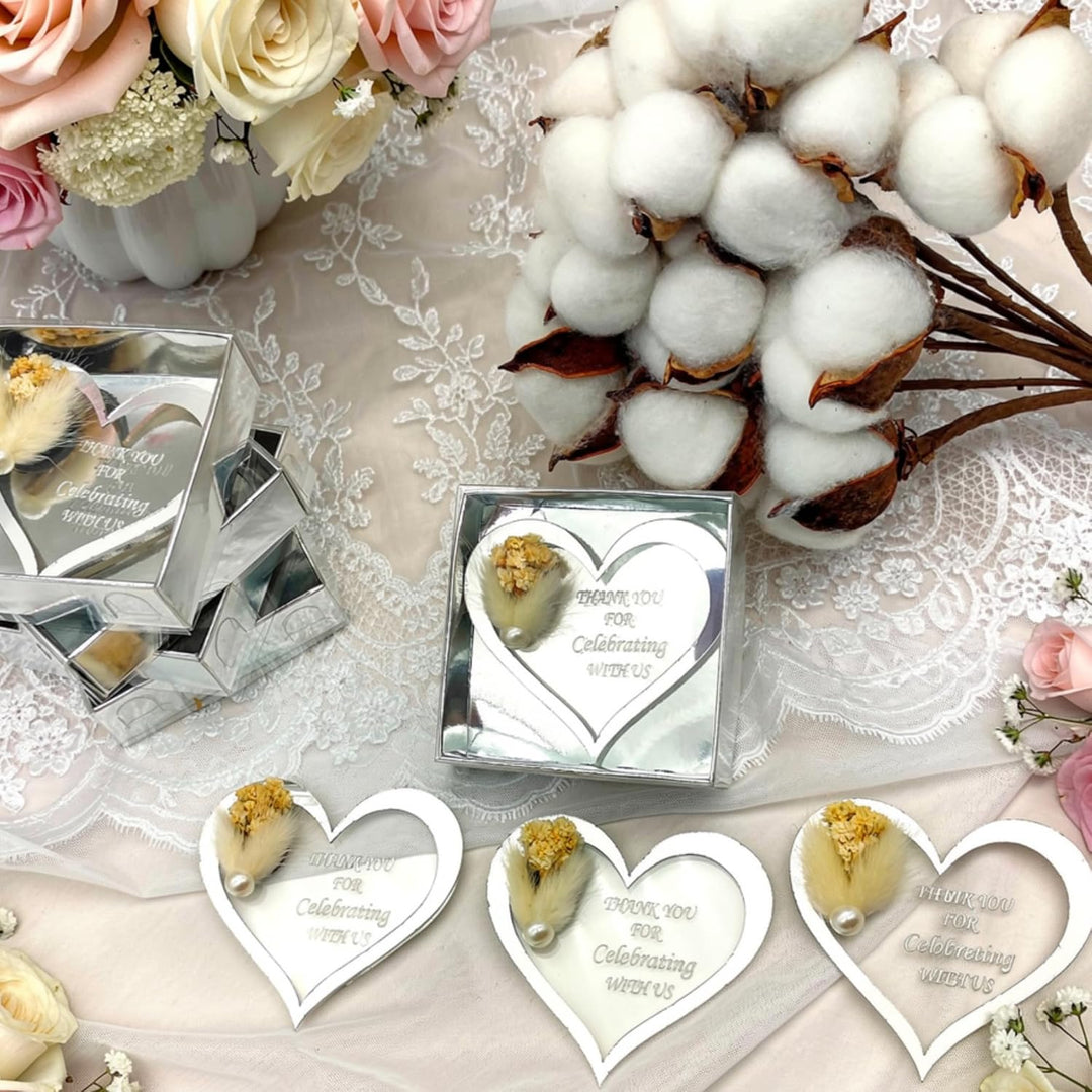 gastgeschenke Hochzeit personalisiert. 40 Stück, Gold Silber Acryl Hochzeit gastgeschenke für die gä