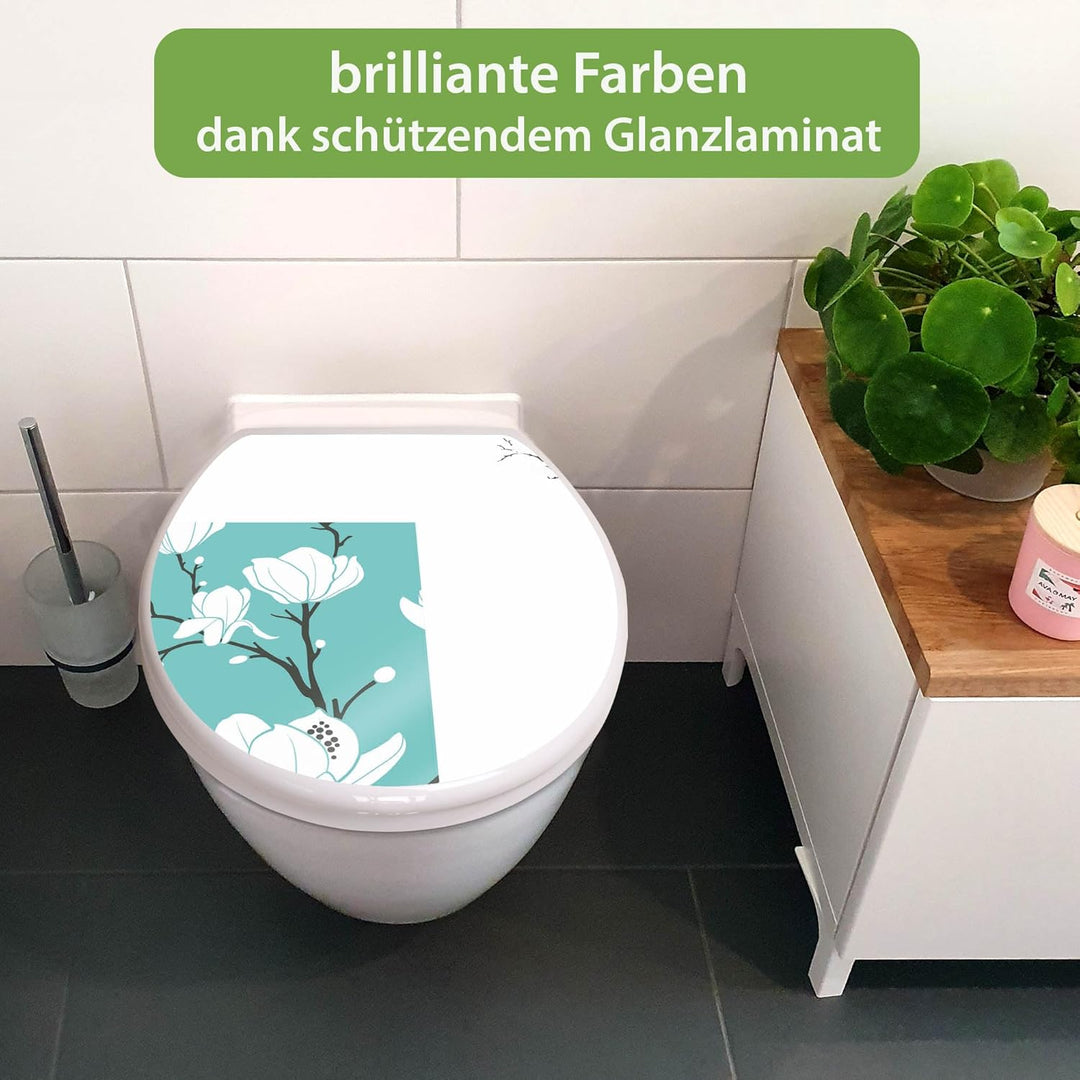 banjado Toilettendeckel mit Absenkautomatik 44,5x37cm - Soft Close Toilettensitz - WC Sitz mit Absen