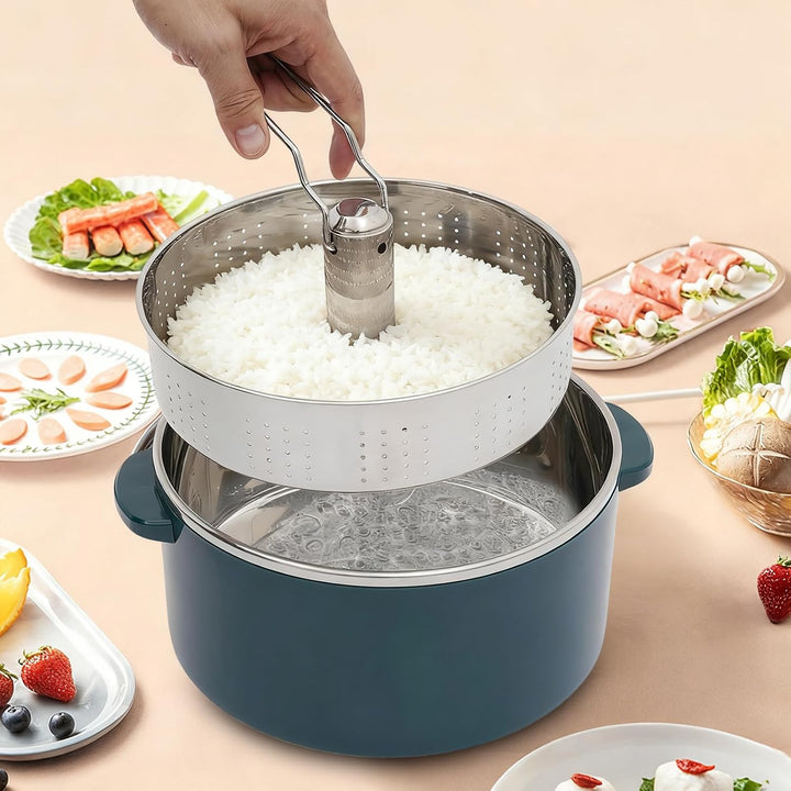 1500W 1000W 600W Low Sugar Reiskocher 4L für 4-6 Personen, mit 304 Edelstahl Innentopf, mit Hotpot F