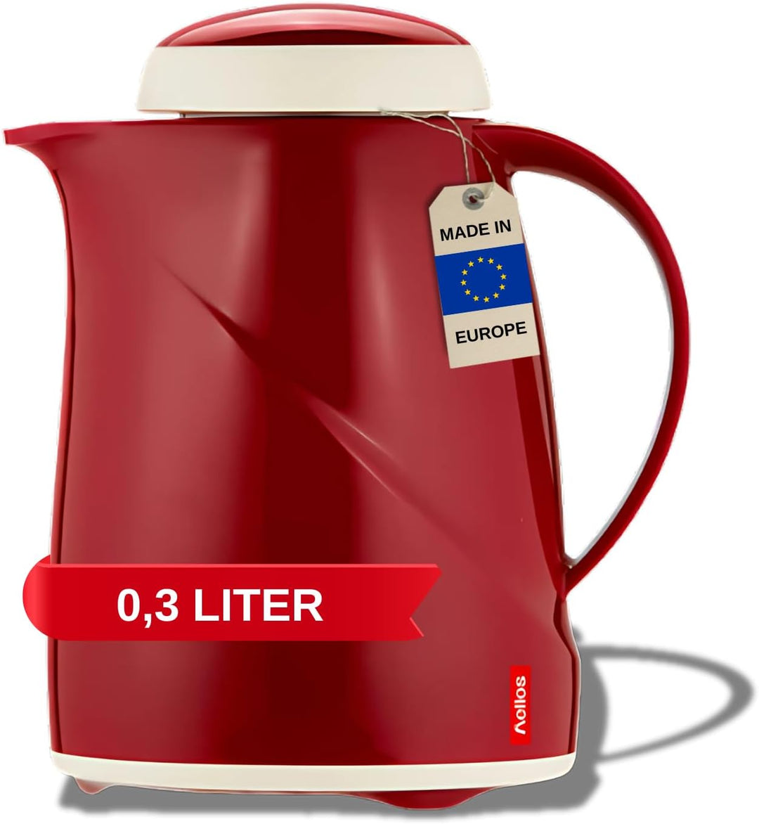 Helios Wave Kunststoff-Isolierkanne, rot, 0,3 Liter Rot 0,3 Liter, Rot 0,3 Liter