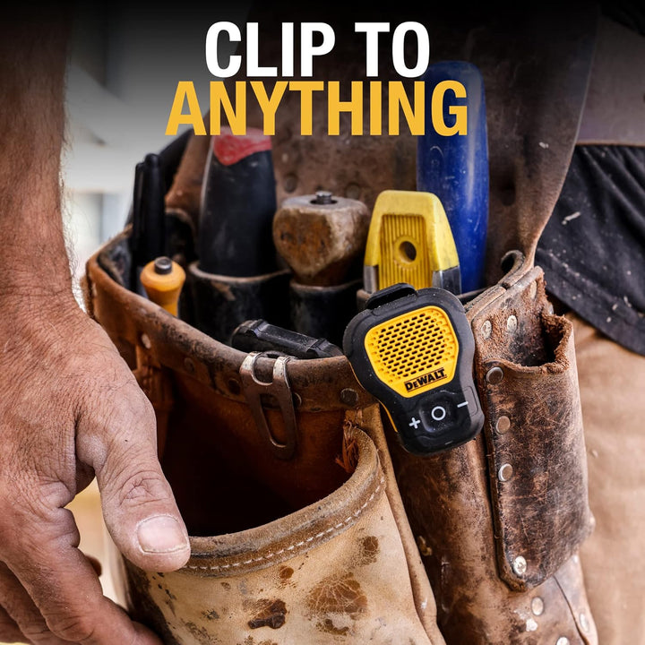 dewalt Jobsite Pro 190-1148-DW2 Tragbarer Bluetooth-Lautsprecher, Schwarz/Gelb, Gelb Magnetic versio