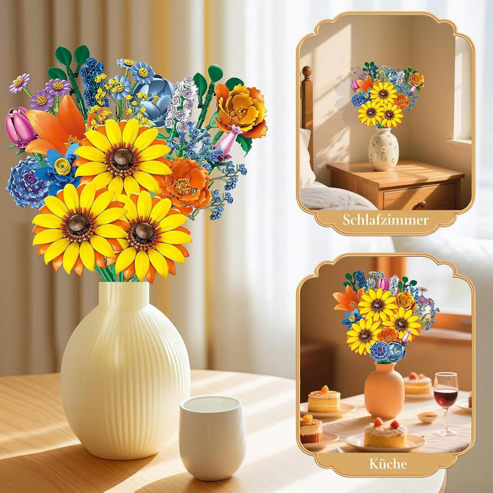 Blumen Bausteine Set für Erwachsene (Sunflower), Sunflower