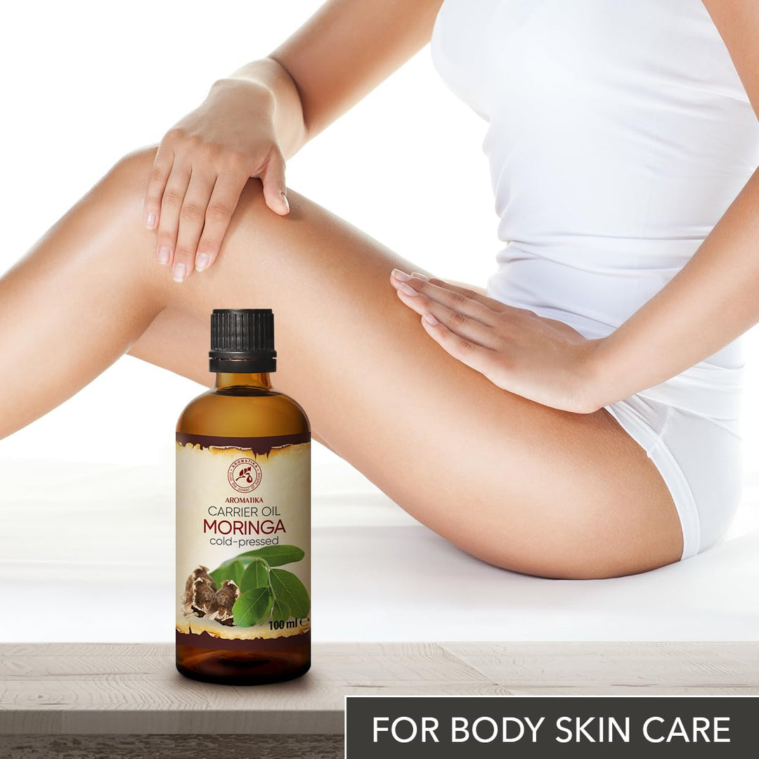 Moringa Öl 100 ml - Moringa Oleifera - Moringa Samen Öl - Kaltgepresst - Trägeröl - Pflegeöl - Morin