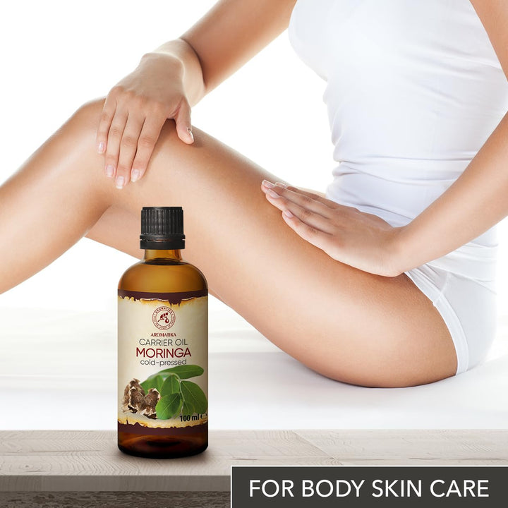 Moringa Öl 100 ml - Moringa Oleifera - Moringa Samen Öl - Kaltgepresst - Trägeröl - Pflegeöl - Morin