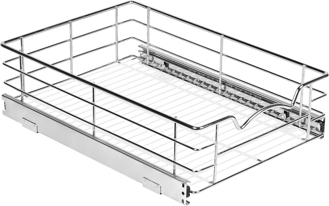 HOLDN’ STORAGE Ausziehbarer Schrank-Organizer – 12,7 cm hohe ausziehbare Schubladen für Küchenschrän