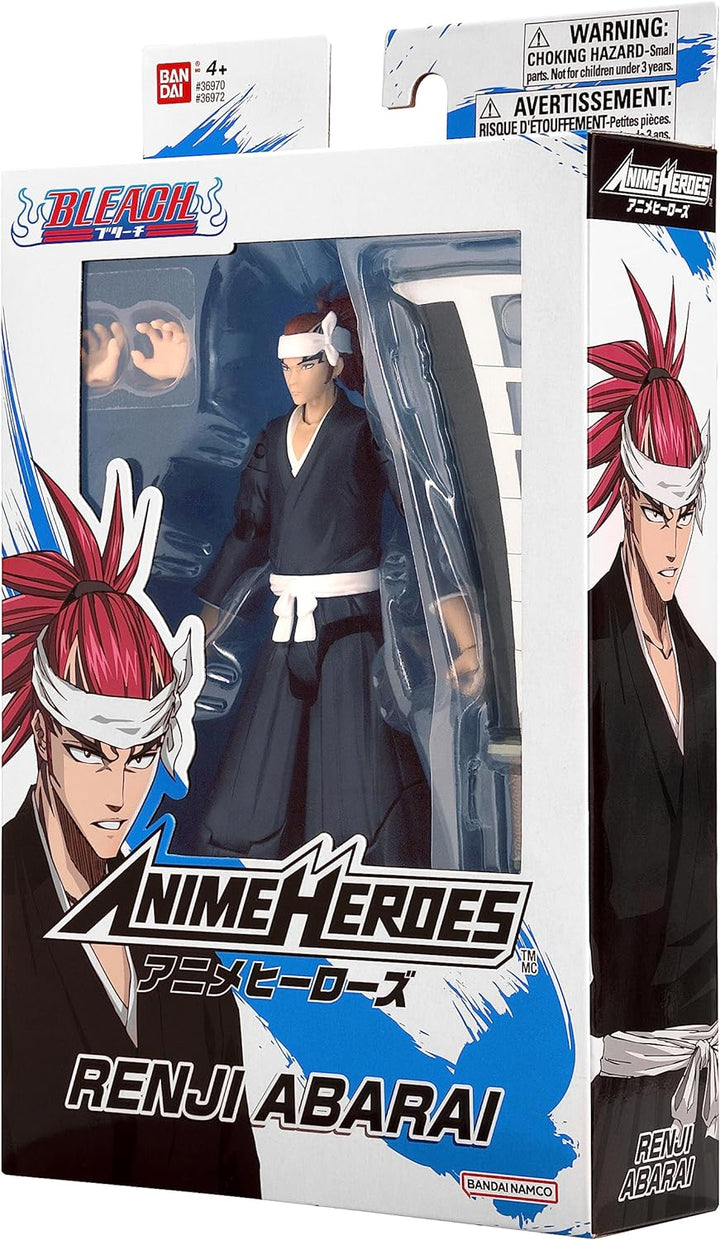 BANDAI – Anime Heroes - Bleach - Anime Heroes Figur 17 cm - Abarai Renji - 36972, Abarai Renji