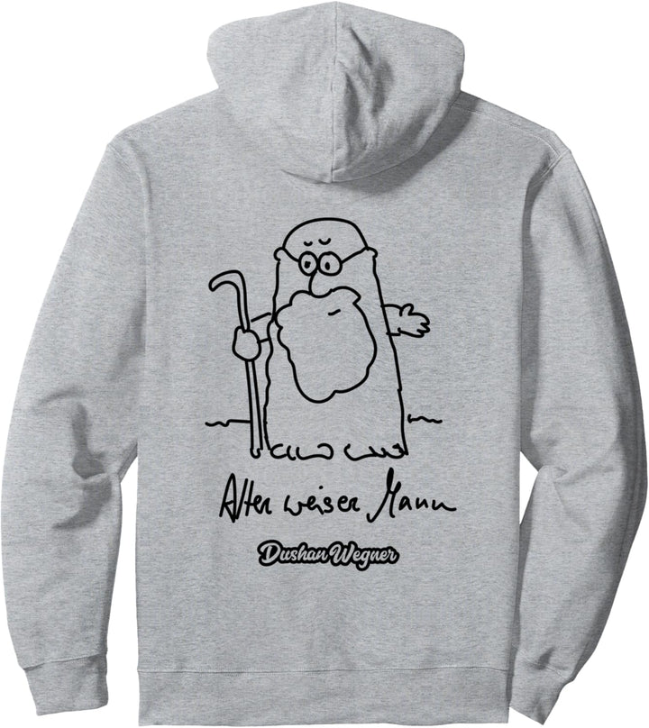 Alter weiser Mann Pullover Hoodie