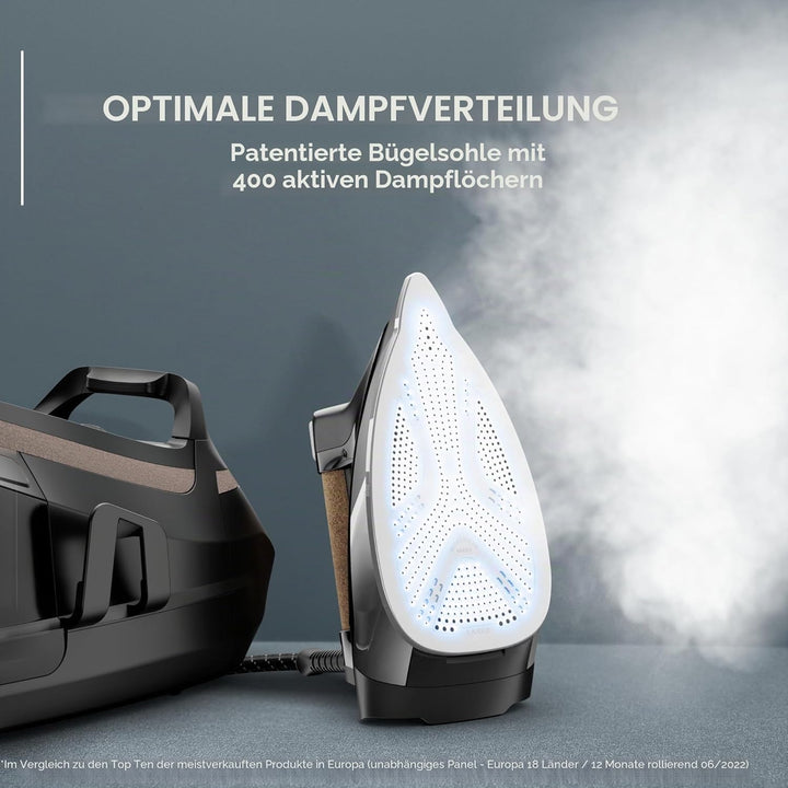 Rowenta Eco Steam Pro, Dampfstoss bis zu 600 g/min, Dampfabgabe bis zu 150 g/min, Energieeinsparung,