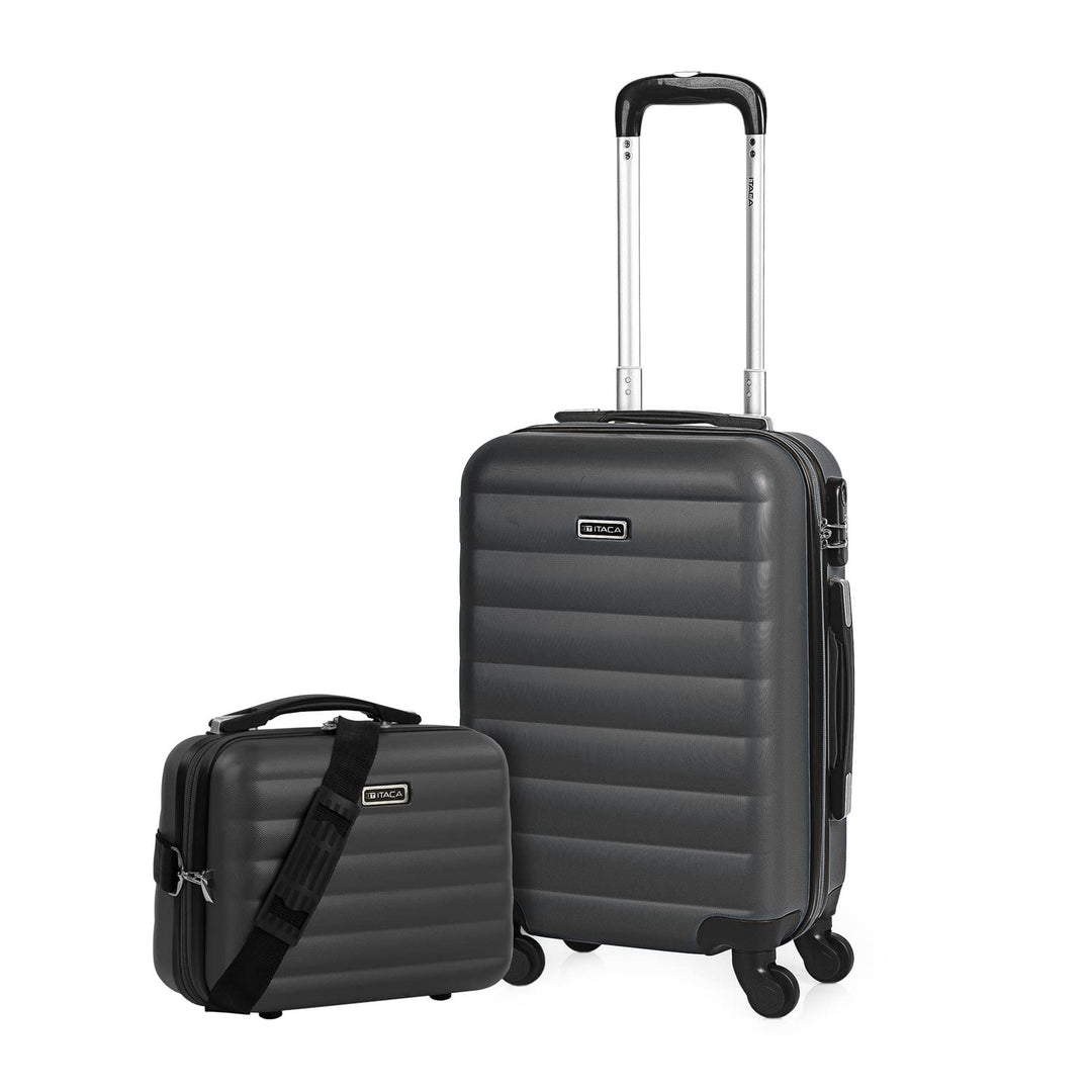 ITACA - 3er Hartschalen Kofferset 55/65/75 cm ABS. 4 Rollen. Erweiterbar. Robuster und Leichter. Han
