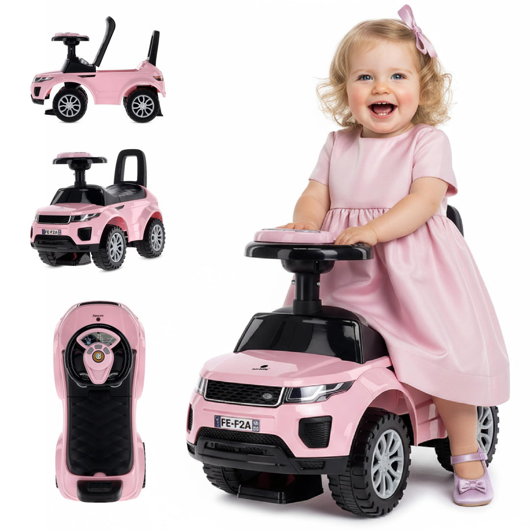 Rutschauto ab 1 Jahr, Kinderauto ab 12 Monaten, Baby Auto, Lauflernhilfe mit Hupe und Motorengeräusc