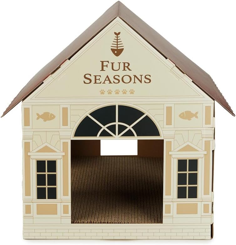 balvi Katzenhaus & Kratzbaum Fur Seasons Das exklusivste Kratzgestell der Stadt Karton