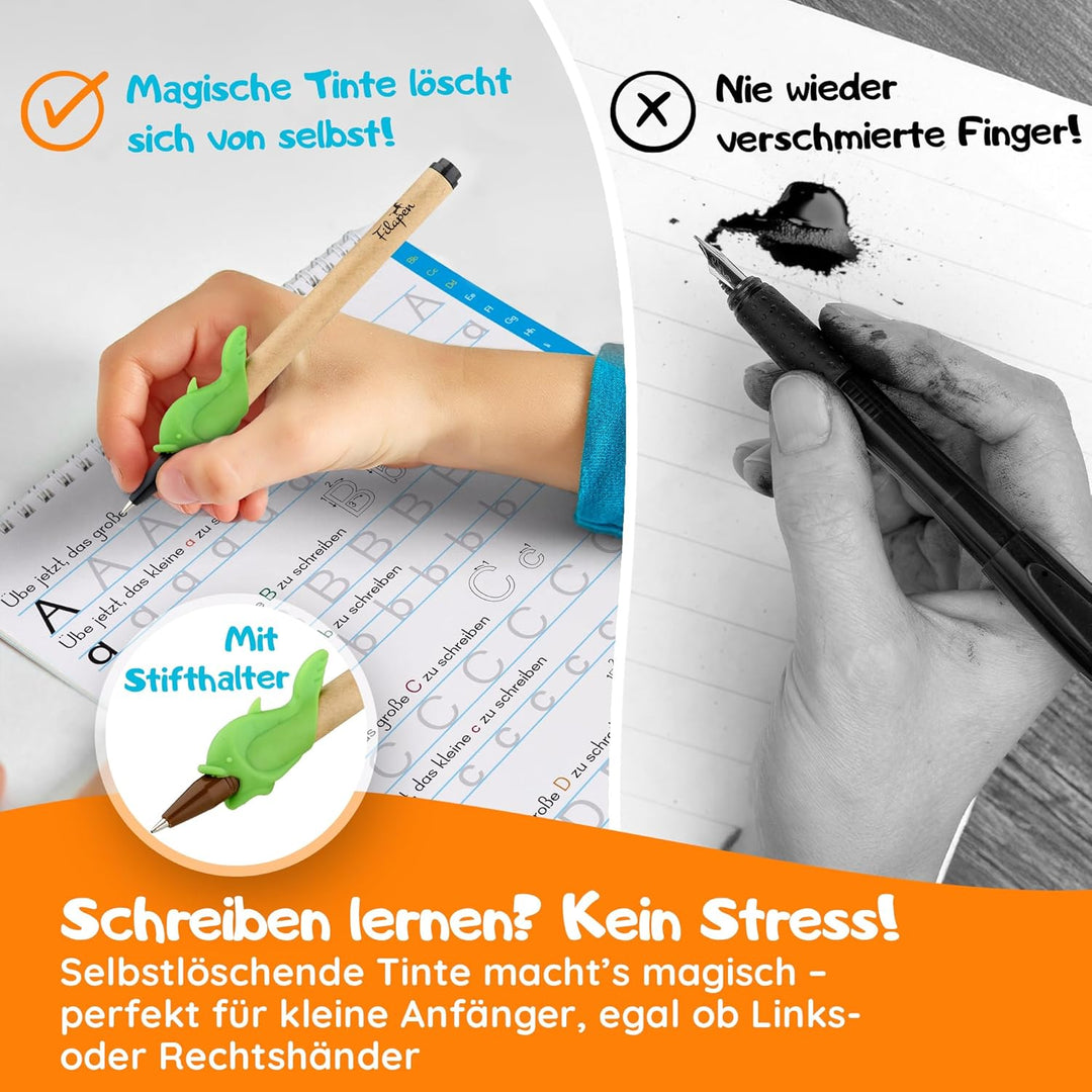 Filapen® Magische Vorschulhefte ab 5 Jahren - 5x Übungshefte + Stift – Schreiben & Lesen lernen, Buc