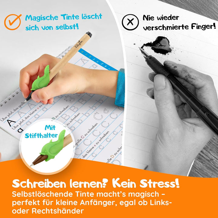 Filapen® Magische Vorschulhefte ab 5 Jahren - 5x Übungshefte + Stift – Schreiben & Lesen lernen, Buc