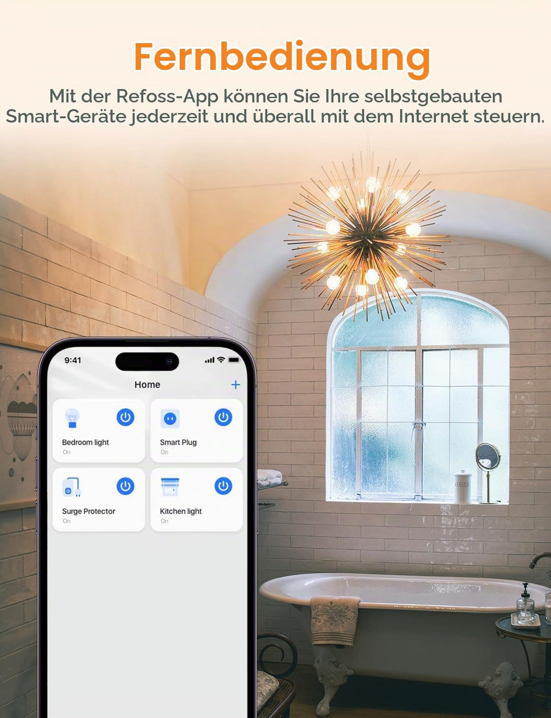 Refoss WLAN Schalter funktioniert mit Apple HomeKit, Universal Smart Schalter für Siri, Alexa, Googl