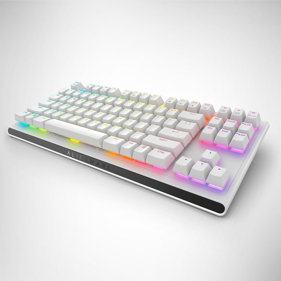 Alienware AW420K Tenkeyless Gamingtastatur - Mechanische Cherry MX Red Schalter, RGB-Beleuchtung (Al