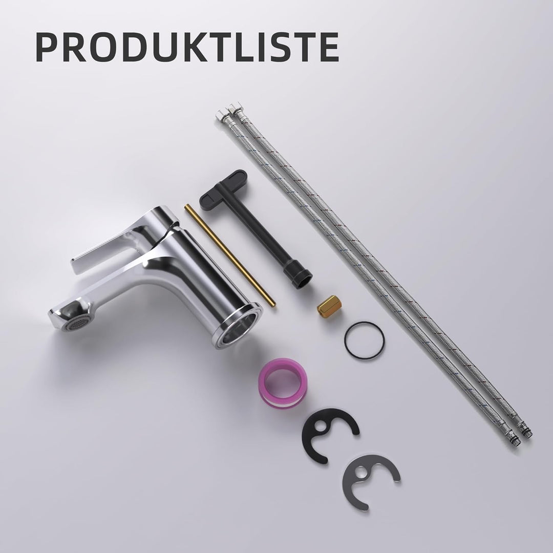 BELZ Wasserhahn Bad, Einhebel-badarmatur, Armatur Badezimmer, Mischbatterie Bad, Höhe 86 mm, Energie