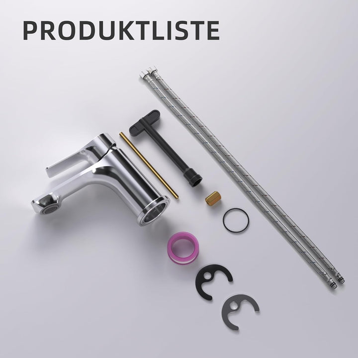 BELZ Wasserhahn Bad, Einhebel-badarmatur, Armatur Badezimmer, Mischbatterie Bad, Höhe 86 mm, Energie