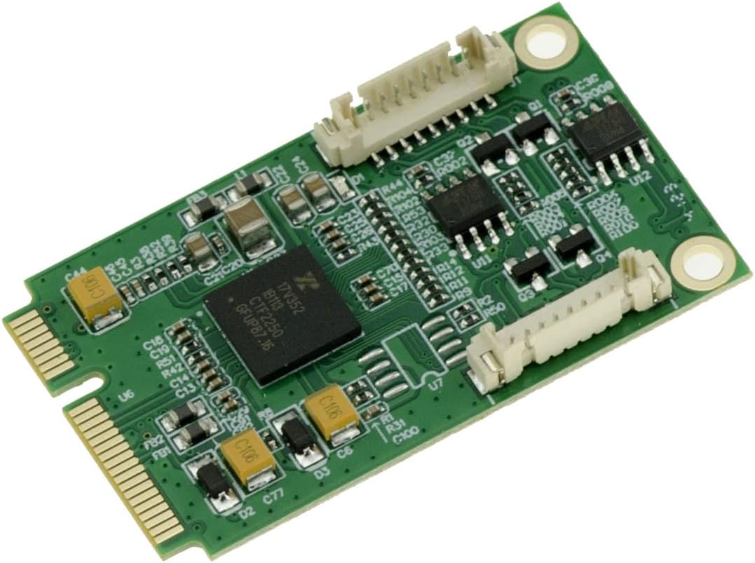 KALEA-INFORMATIQUE Mini PCI Express MiniPCIe-Karte mit 2 seriellen Ports RS422 RS485 DB9 mit EXAR XR
