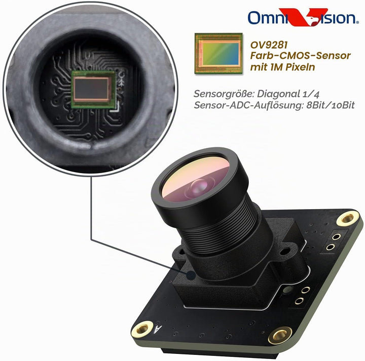 innomaker OV9281 Camera up to 453fps External Trigger Stream Mode Monochrome Global Shutter Sensor 1