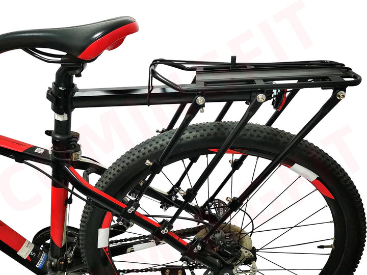COMINGFIT Hinterrad-Fahrradträger, Fahrrad-Gepäckträger, Schnellspanner, Verstellbarer Fahrradträger