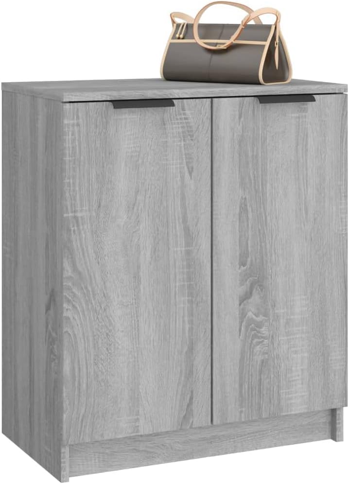 Schuhschrank Grau Sonoma 59x35x70 cm Holzwerkstoff, Schuhe Organizer, Schuhe Aufbewahrung, Schuhrega