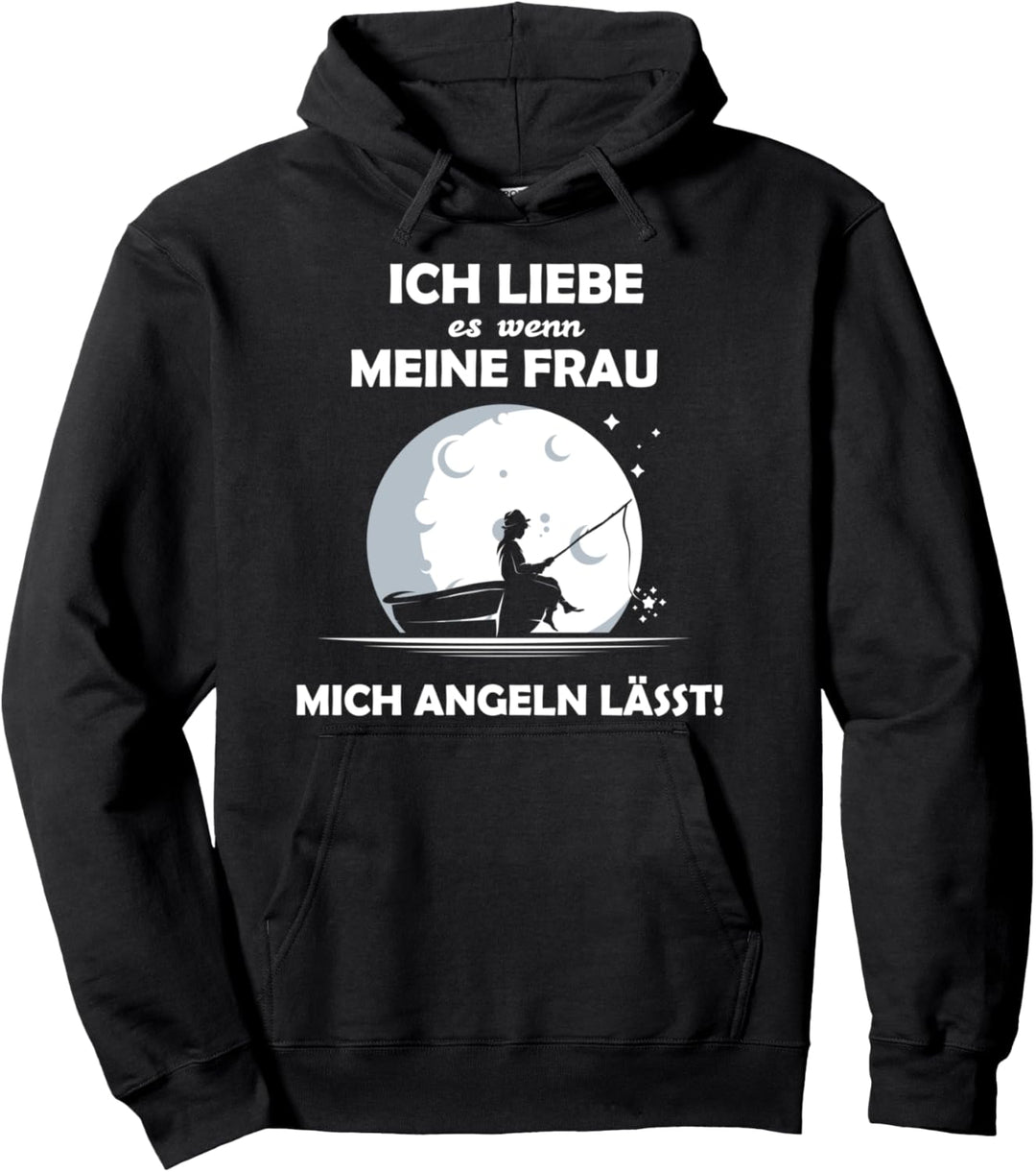 Angler Papa - Ich liebe es wenn meine Dame mich fischlassen Pullover Hoodie