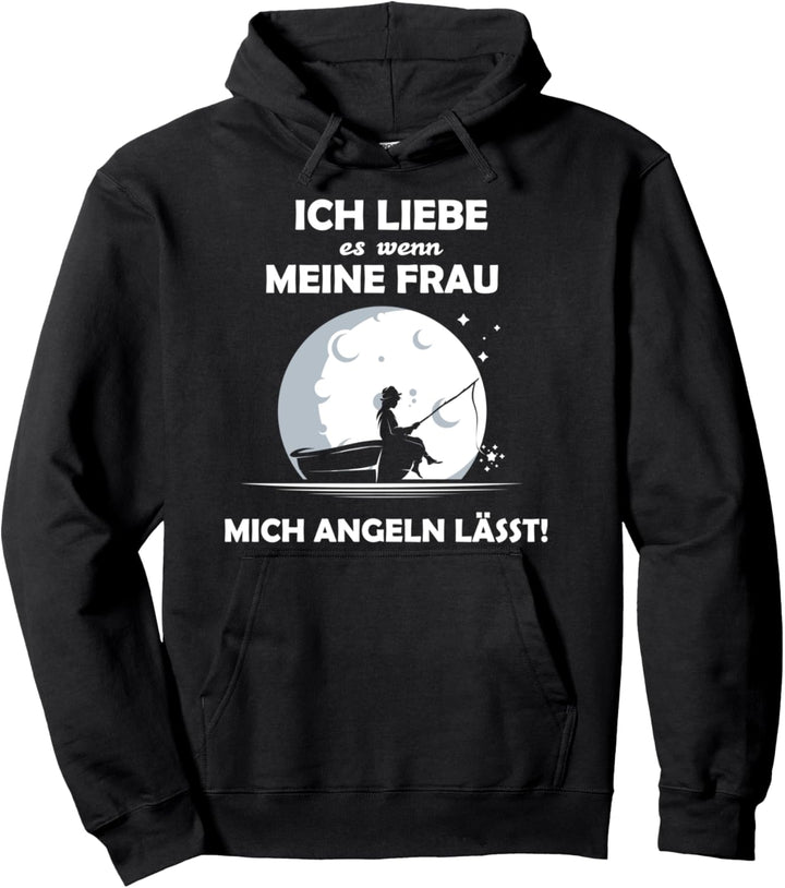 Angler Papa - Ich liebe es wenn meine Dame mich fischlassen Pullover Hoodie