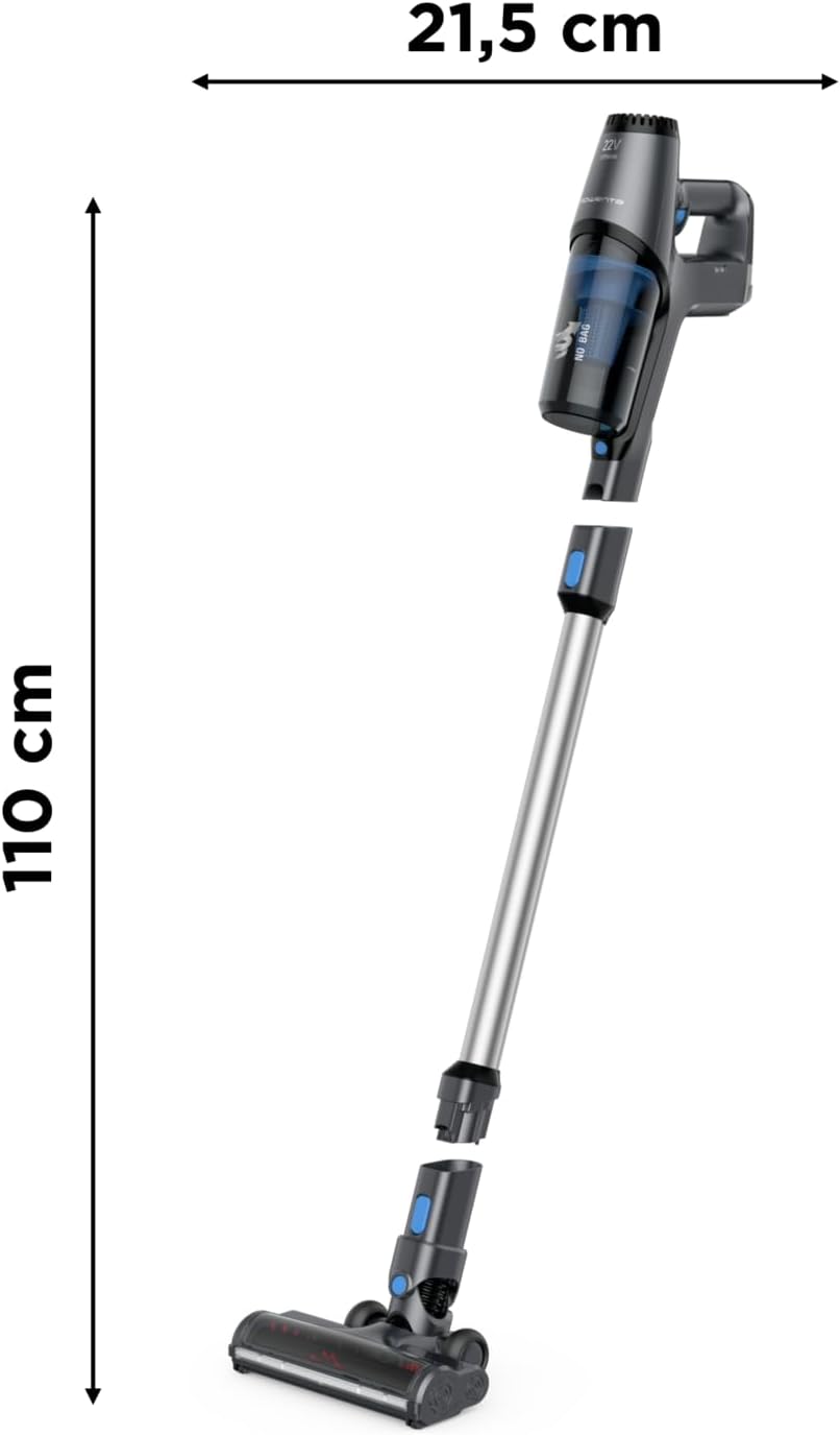 Rowenta X-Pert 3.60 kabelloser Akku-Stabstaubsauger, 45 Minuten Laufzeit, Lithium-Ionen-Akku, einfac