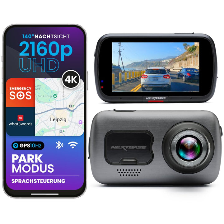 Nextbase 622GW – Autokamera Dashcam Auto – ultraklaren 4K/30fps Aufzeichnung- Super Slow Motion mit
