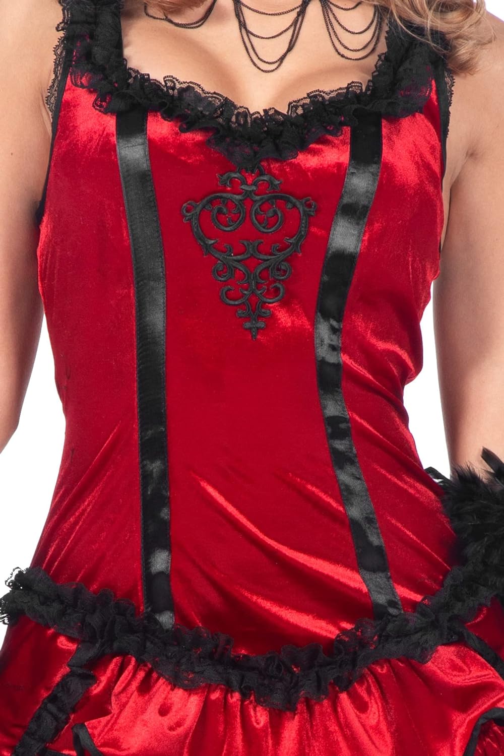 Wilbers &amp; Wilbers - Damen Western - Burlesque Saloon Kleid - einteilig in rot - Saloongirl - Karneva