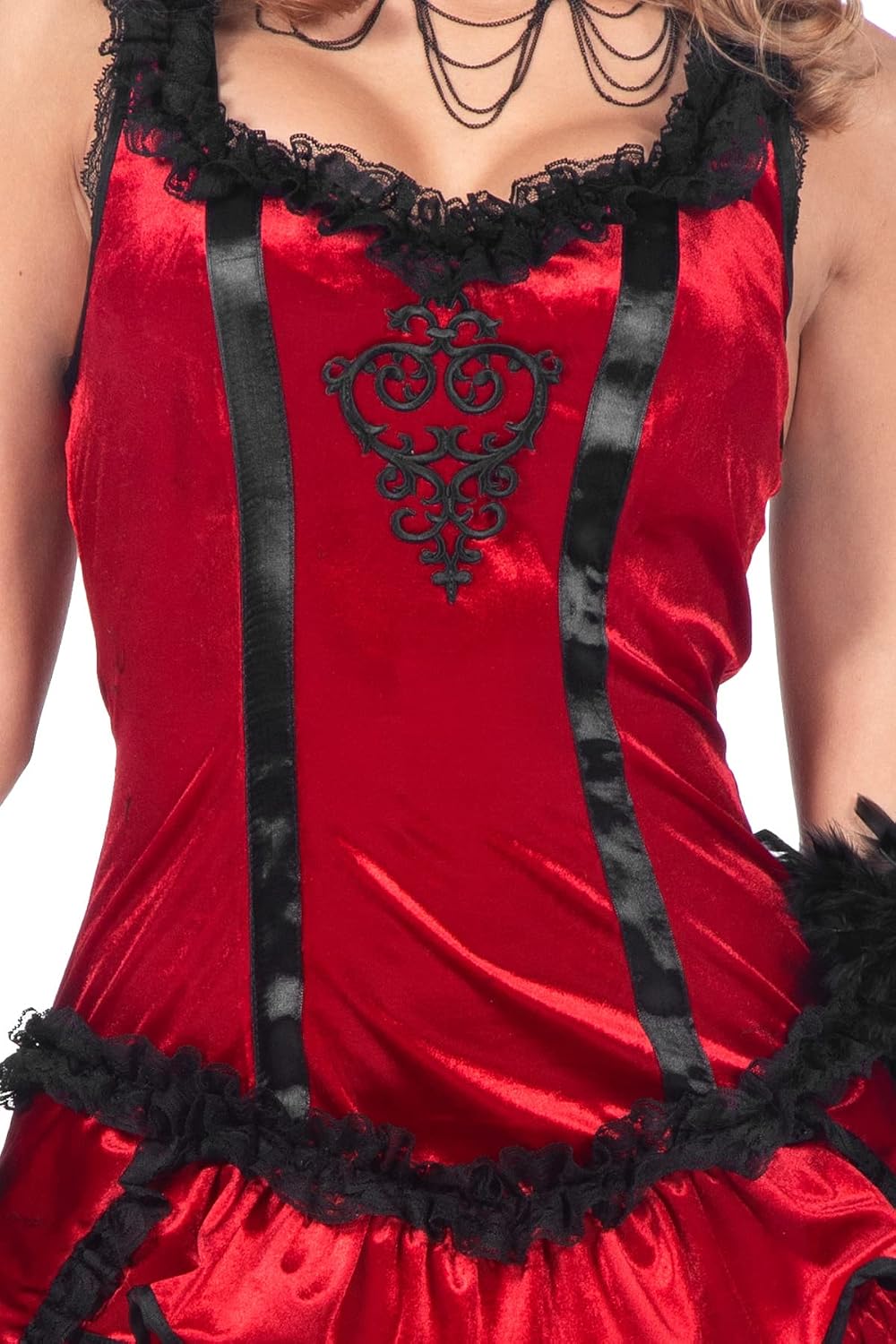 Wilbers &amp; Wilbers - Damen Western - Burlesque Saloon Kleid - einteilig in rot - Saloongirl - Karneva