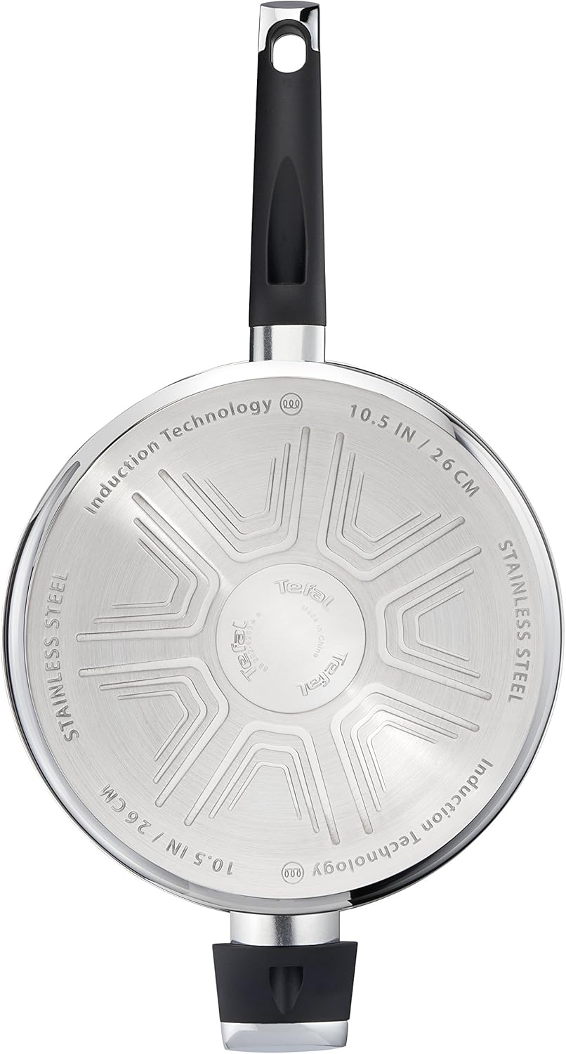 Tefal E8243314 Emotion Schmorpfanne, Edelstahl, 43 x 27 x 10 cm
