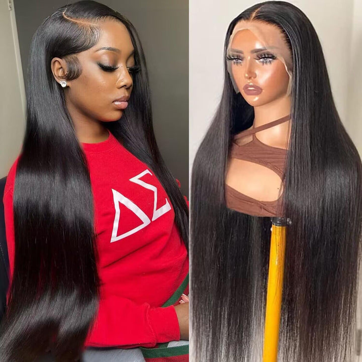 Echthaar Perücke 13x4 Lace Front Wig Human Hair Straight Perücken Echthaar Damen 100% Brasilianer Hu