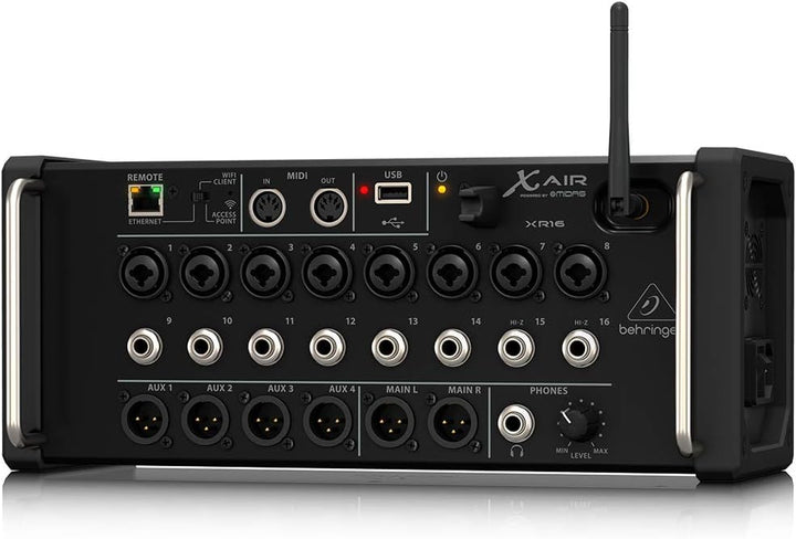 Behringer X AIR XR16 Digitalmixer mit 16 Eingängen für iPad/Android-Tablets mit 8 programmierbaren M