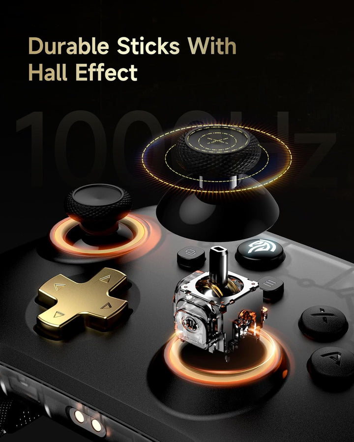 EasySMX D05 PC Controller mit Ladestation, Controller PC Wireless mit Hall Joystick & Hall Trigger,