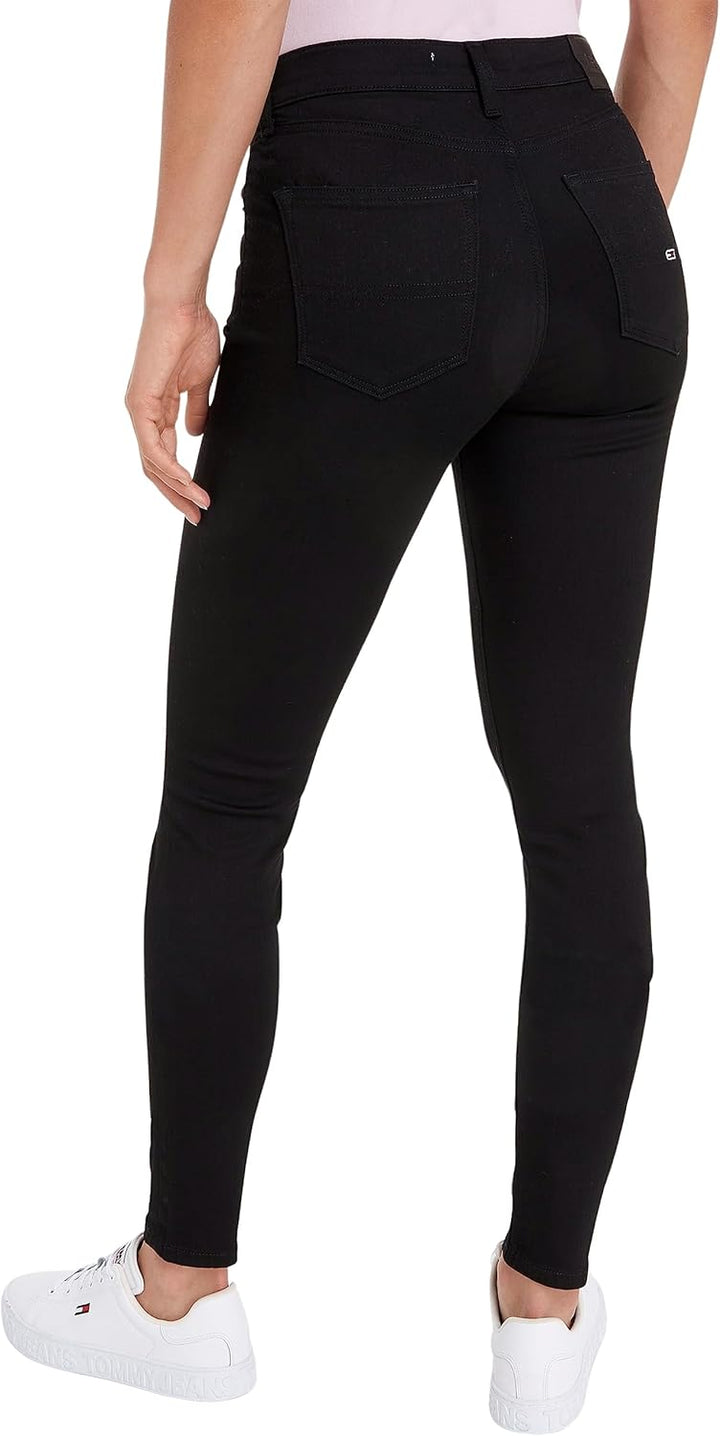 Tommy Jeans Damen Jeanshosen 24W / 28L Blau (Staten Black Stretch), 24W / 28L Blau (Staten Black Str