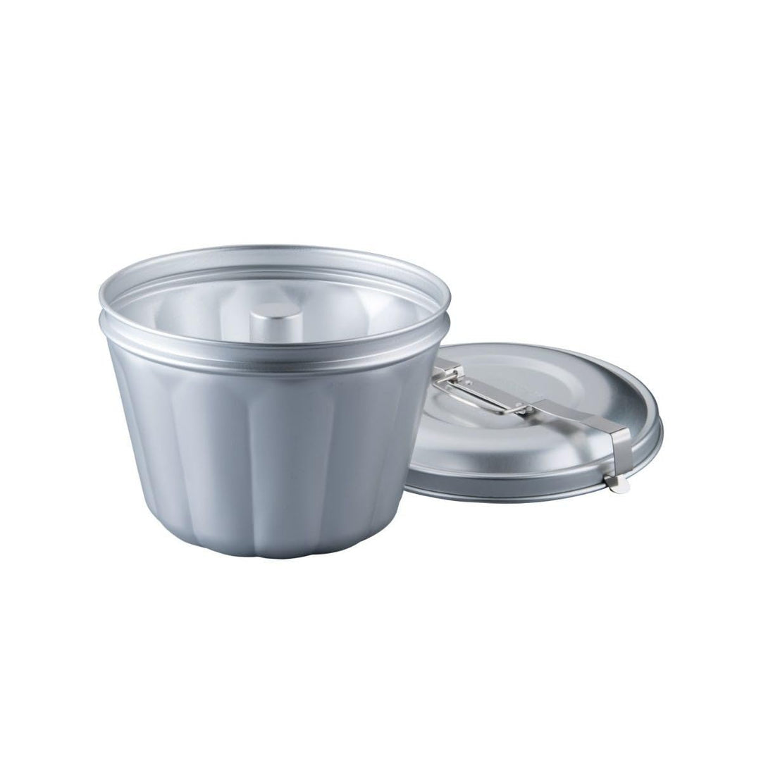 Dr. Oetker 2531 Wasserbadform Aluminium Ø 21 cm, Backform für Gugelhupf aus Stahlblech, Puddingform